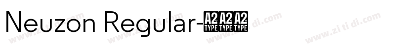 Neuzon Regular字体转换
